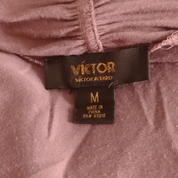 Victor Alfaro mauve ruffle front cardigan - Picture 6 of 8